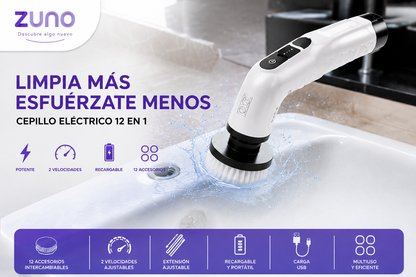 🧽 CEPILLO ELÉCTRICO 12 EN 1 RECARGABLE