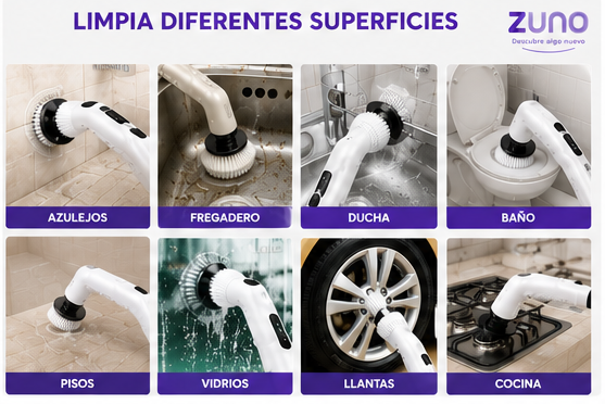 🧽 CEPILLO ELÉCTRICO 12 EN 1 RECARGABLE