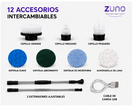 🧽 CEPILLO ELÉCTRICO 12 EN 1 RECARGABLE